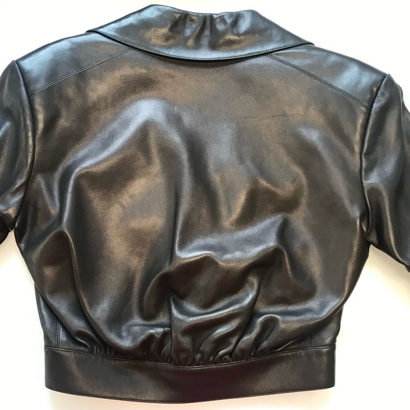 Alaïa stunning cropped lamb leather jacket like NEW - Picture 2 of 7